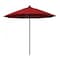California Umbrella 9' Black Aluminum Market Patio Umbrella, Pacifica Red 194061335789 - alternate 1